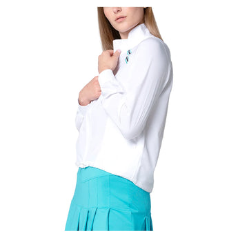 Women's Win It Tennis Jacket White-Apparel-Lucky In Love-CJ19-76C110-3-Tennis Express