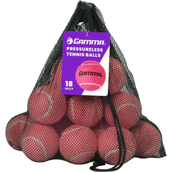 Pressureless Tennis Balls 18pk-Balls-Gamma-CPLTB-18PK-Pink-Tennis Express