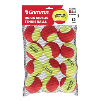 Quick Kids 36 Tennis Balls 12pk-Balls-Gamma-CQK3610-Tennis Express