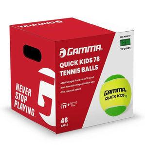 Quick Kids 78 Tennis Balls 48 per Box-Balls-Gamma-CQK7811-Tennis Express