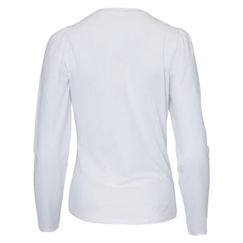 Women's Crew Long Sleeve Tennis Top, Bubble, Tennis Express, CREW-NF7-B-1