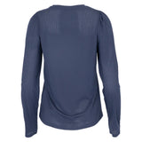 Women's Crew Long Sleeve Tennis Top, Bubble, Tennis Express, CREW-NF7-B-3