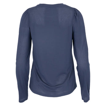 Women's Crew Long Sleeve Tennis Top, Bubble, Tennis Express, CREW-NF7-B-3