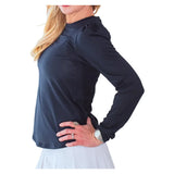 Women's Crew Long Sleeve Tennis Top, Bubble, Tennis Express, CREW-NF7-B-4