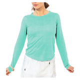 Women's Crew Long Sleeve Tennis Top Mint-Apparel-Bubble-, [current_file_name-Tennis Express