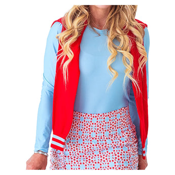 Women's Crew Long Sleeve Top Light Blue,Apparel,Bubble,,,Tennis Express,CRWLS-LB-1