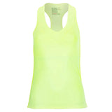 Women's V-Neck Tennis Tank with Bra in Lemon Frost-Apparel-Lucky In Love-CT60-718F21-Tennis Express