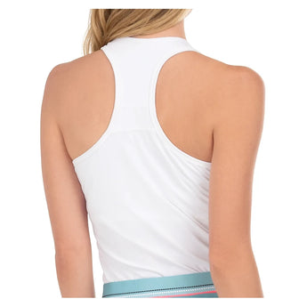 Women's V-Neck Tennis Tank with Bra,Apparel,Lucky In Love,,,Tennis Express,CT60-B-W2