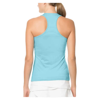 Women's V-Neck Tennis Tank with Bra-Apparel-Lucky In Love-, [current_file_name-Tennis Express