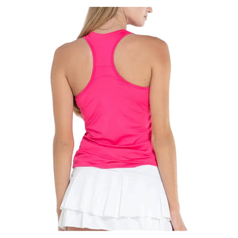 Women's V-Neck Tennis Tank with Bra-Apparel-Lucky In Love-, [current_file_name-Tennis Express