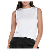Women's Twist Front Tennis Tank,Apparel,Lucky In Love,White,XS,Tennis Express,CT701-B-white