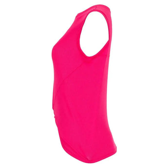 Women's Twist Front Tennis Tank-Apparel-Lucky In Love-CT701-BS21-1-Tennis Express