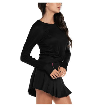 Women's Wrap it Up Long Sleeve Tennis Top-Apparel-Lucky In Love-CT887-NF22-001-5-Tennis Express