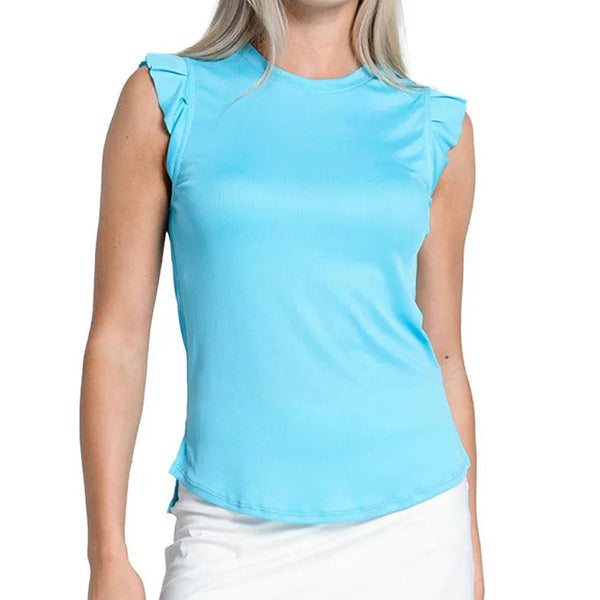 Women's Bring It On Rib Tennis Tank-Apparel-Lucky In Love-CT904-413-Tennis Express