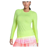 Women's LUV Breeze Long Sleeve Tennis Top Lemon Frost-Apparel-Lucky In Love-CT908-718_2ed5c026-692a-45fe-8506-7194eb290df3-Tennis Express