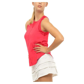 Women's LUV Chill Out Tennis Tank-Apparel-Lucky In Love-CT909-NF22-647-5-Tennis Express