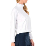 Women's Mock Tennis Pullover-Apparel-Lucky In Love-CT981-F23-W2-Tennis Express
