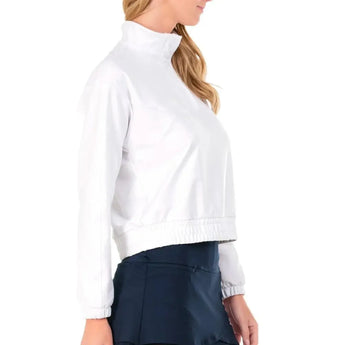 Women's Mock Tennis Pullover-Apparel-Lucky In Love-CT981-F23-W2-Tennis Express