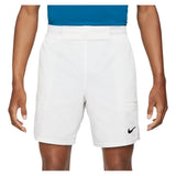 Men's Court Dri-FIT Advantage 7 Inch Tennis Shorts,Apparel,Nike,2XL,100_WHITE/BK,Tennis Express,CV5046-BO-100-3