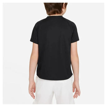 Boys' Court Dri-FIT Victory Short Sleeve Tennis Top-Apparel-Nike-CV7565-010-2-Tennis Express