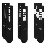 Juniors' Elite Crew Socks 3 Pairs-Socks-Nike-CW6063-010_5-Tennis Express