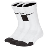 Juniors' Elite Crew Socks 3 Pairs-Socks-Nike-CW6063-100-Tennis Express