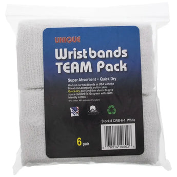 Team Pack Tennis Wristbands 6 Pair-Accessories-Tourna-CWB06copy-Tennis Express