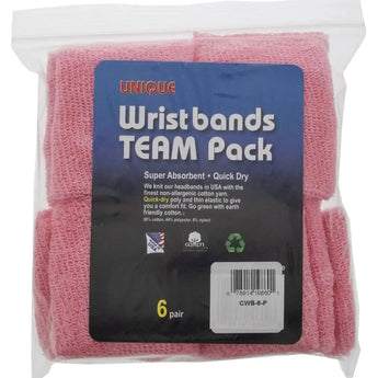 Team Pack Tennis Wristbands 6 Pair-Accessories-Tourna-CWB07copy-Tennis Express