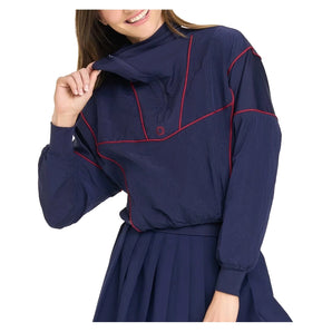 Women's Tiebreaker Tennis Windbreaker Navy,Apparel,Courting,Navy,L,Tennis Express,CWSS26WB01-3