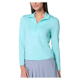 Women's Free Play Zip Long Sleeve Tennis Top Capri-Apparel-Lucky In Love-CX034-436F25-3-Tennis Express