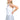 Women's Metallic Stripe Tennis Tank with Bra White-Apparel-Lucky In Love-CX063-X58110H24-2-Tennis Express