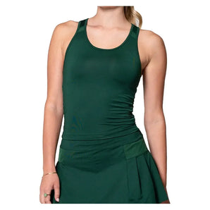 Women's Team Andrea Tennis Tank with Bra-Apparel-Lucky In Love-CX065-300-Tennis Express