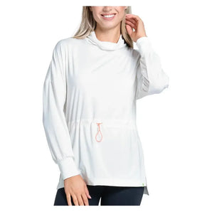 Women's Layer Up Tennis Tunic Bone-Apparel-Lucky In Love-CX072-203S25-3-Tennis Express