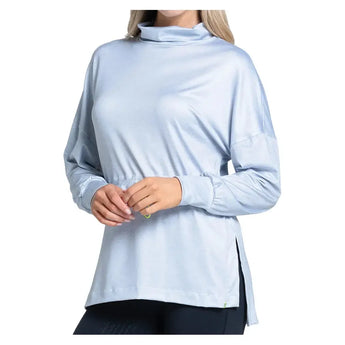 Women's Layer Up Tennis Tunic Heather Grey-Apparel-Lucky In Love-CX072-S49080S25-1webp-Tennis Express