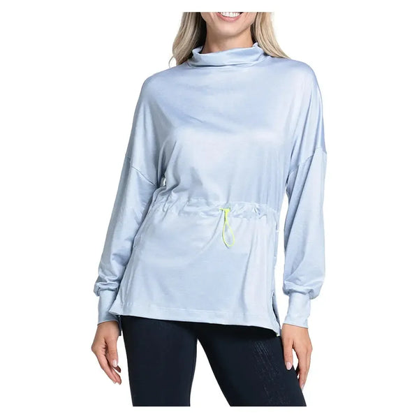 Women's Layer Up Tennis Tunic Heather Grey-Apparel-Lucky In Love-CX072-S49080S25-Tennis Express