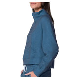 Women's 1/4 Zip Heather Long Sleeve Tennis Top-Apparel-Lucky In Love-CX079-19E401-1-Tennis Express