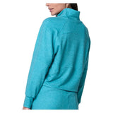 Women's 1/4 Zip Heather Long Sleeve Tennis Top-Apparel-Lucky In Love-CX079-90D301-1-Tennis Express