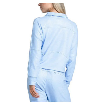 Women's Renew Heather 1/4 Zip Long Sleeve Tennis Top-Apparel-Lucky In Love-CX079-S25-05B476-4-Tennis Express