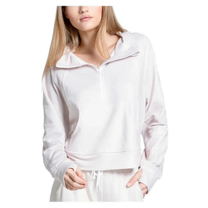 Women's Renew Heather 1/4 Zip Long Sleeve Tennis Top-Apparel-Lucky In Love-CX079-S25-06B201-3-Tennis Express