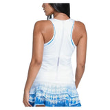 Women's Shibori Stripe Tennis Tank with Bra White-Apparel-Lucky In Love-CX093-44B110U25-2-Tennis Express