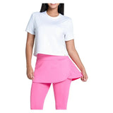 Women's LUV Power Box Tennis Top White-Apparel-Lucky In Love-CX095-110S25-2-Tennis Express