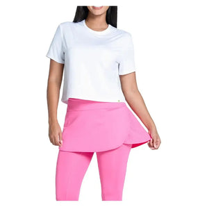 Women's LUV Power Box Tennis Top White-Apparel-Lucky In Love-CX095-110S25-2-Tennis Express
