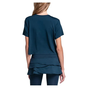 Women's LUV Power Box Tennis Top Midnight-Apparel-Lucky In Love-CX095-401F25-4-Tennis Express