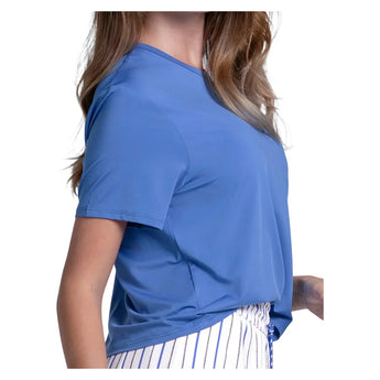 Women's Power Box Tennis Tee Parisian Blue, Lucky In Love, Tennis Express, CX095-434-2