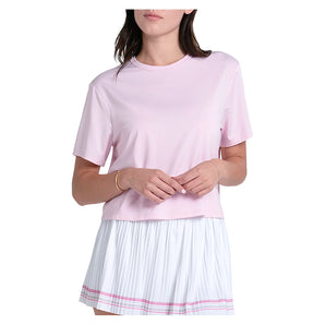 Women's Power Box Tennis Tee Paris Pink,Apparel,Lucky In Love,,,Tennis Express,CX095-679-2