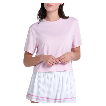 Women's Power Box Tennis Tee Paris Pink,Apparel,Lucky In Love,,,Tennis Express,CX095-679-2