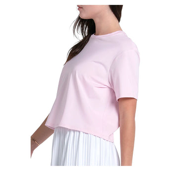 Women's Power Box Tennis Tee Paris Pink,Apparel,Lucky In Love,,,Tennis Express,CX095-679-3