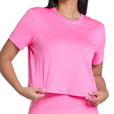 Women's LUV Power Box Tennis Top Taffy-Apparel-Lucky In Love-CX095-695S25-1-Tennis Express
