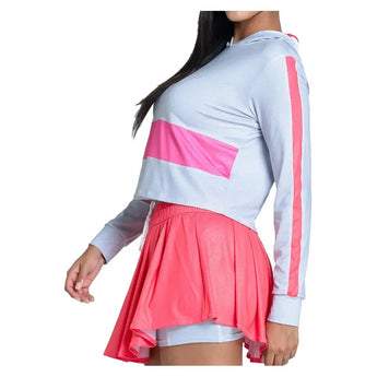 Women's All That Shimmers Tennis Hoodie-Apparel-Lucky In Love-CX100-25B080-1-Tennis Express