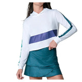 Women's All That Shimmers Tennis Hoodie White-Apparel-Lucky In Love-CX100-87D11-Tennis Express